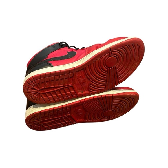 Air Jordan 1 Mid Shoes "Reverse Bred" Gym Red Black White 554724-660 Men's 12 - Picture 6 of 7